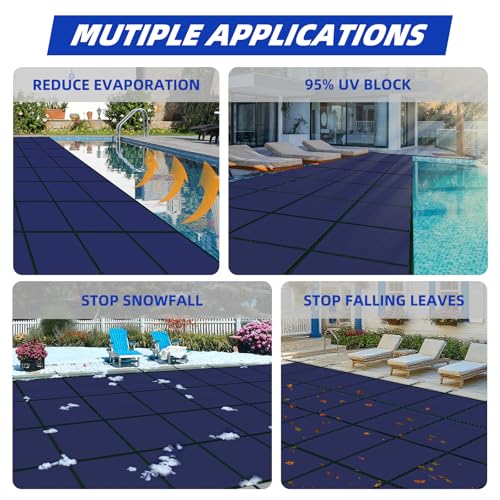 Cobertor para piscina rectangular Buzzbazaar 34'x18' miniatura 4