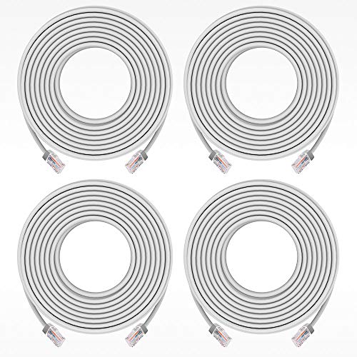 4X 45m Netzwerkkabel, Ethernet Kamera Kabel, LAN & Patch Kabel,Arbeiten Sie für PoE IP Kamera und Überwachungskamera Set für die Energie und