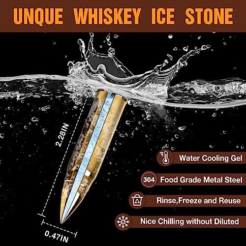 Best Dad Ever Gifts For Dad, For Dad From Daughter Son Wife Kids, Whiskey Stones Set, Christmas Stocking Stuffers, Unique For Him Husband, Cool Bourbon Gadget #TOP1