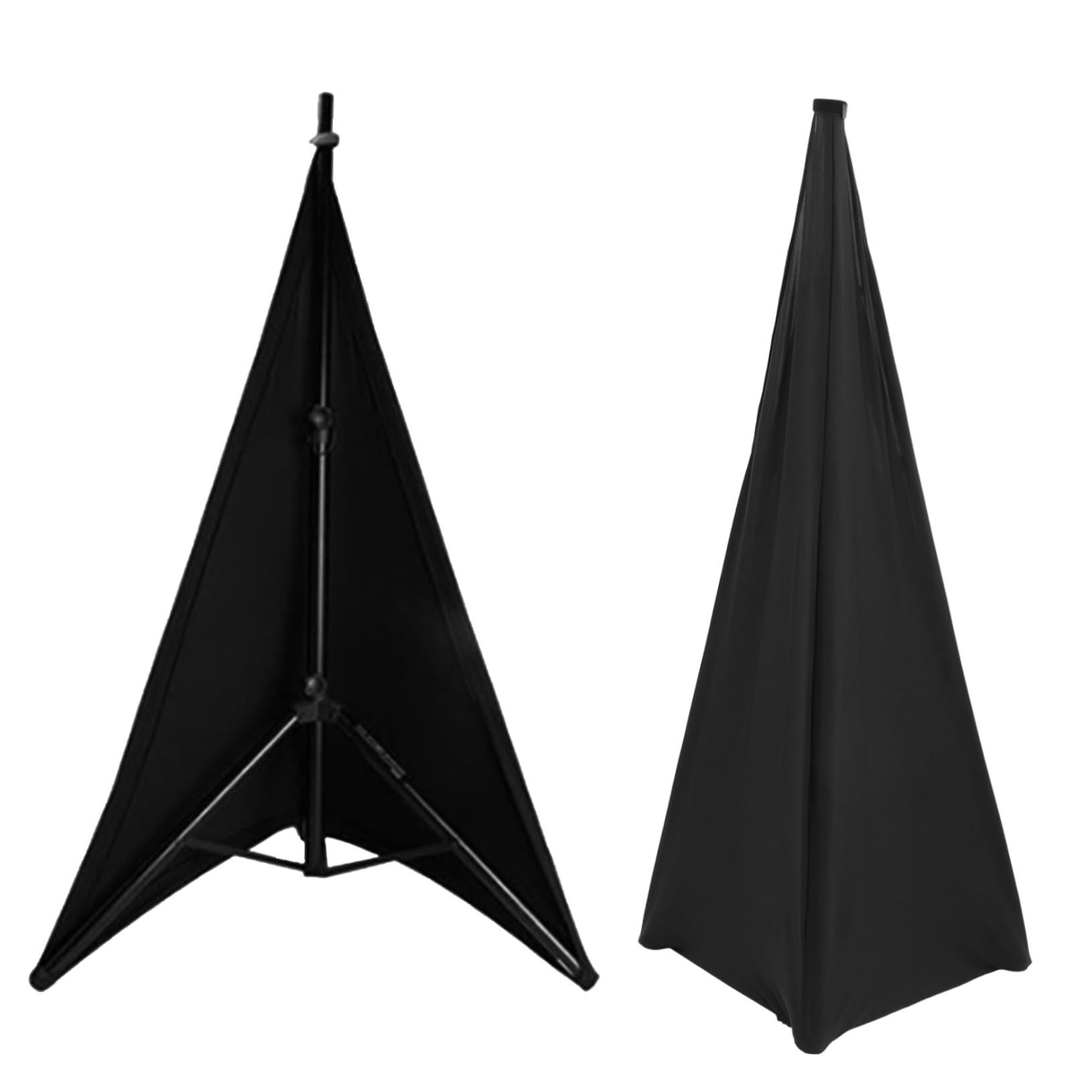 Housses pour support d'enceinte noires trépied sonorisation scène