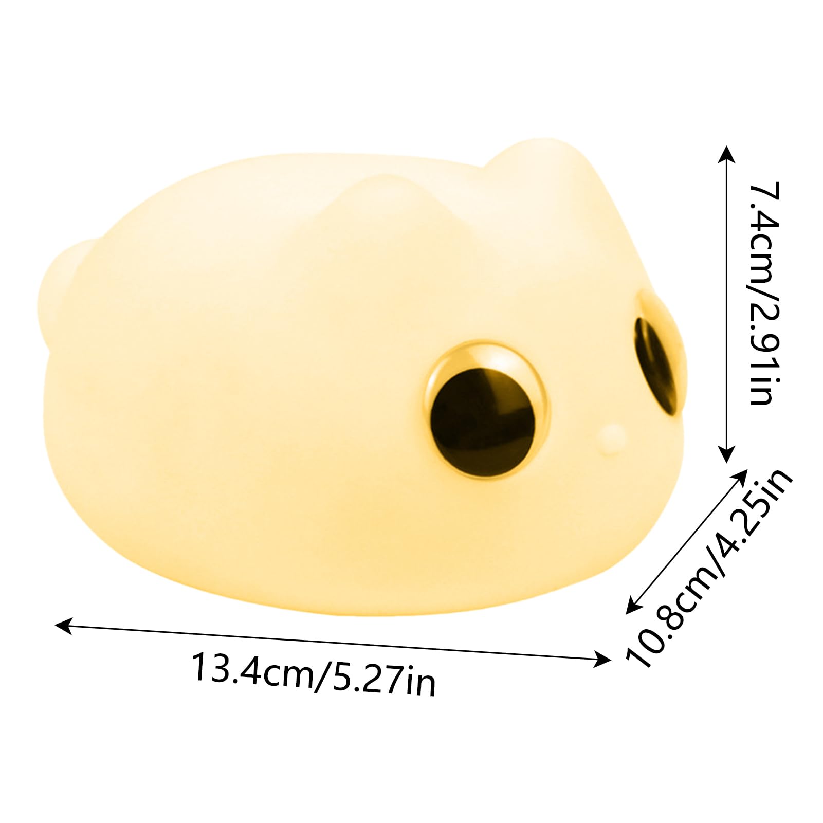 Teksome Luz nocturna para niños, lámpara de escritorio de gato, luz nocturna de silicona recargable, bonita lámpara de mesa, lámpara de mesita de noche, decoración de habitación de guardería