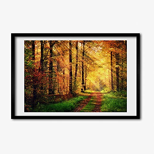 Cadre photo 60x40 cm Tulup en bois MDF | Décoration murale nature pour un salon chaleureux