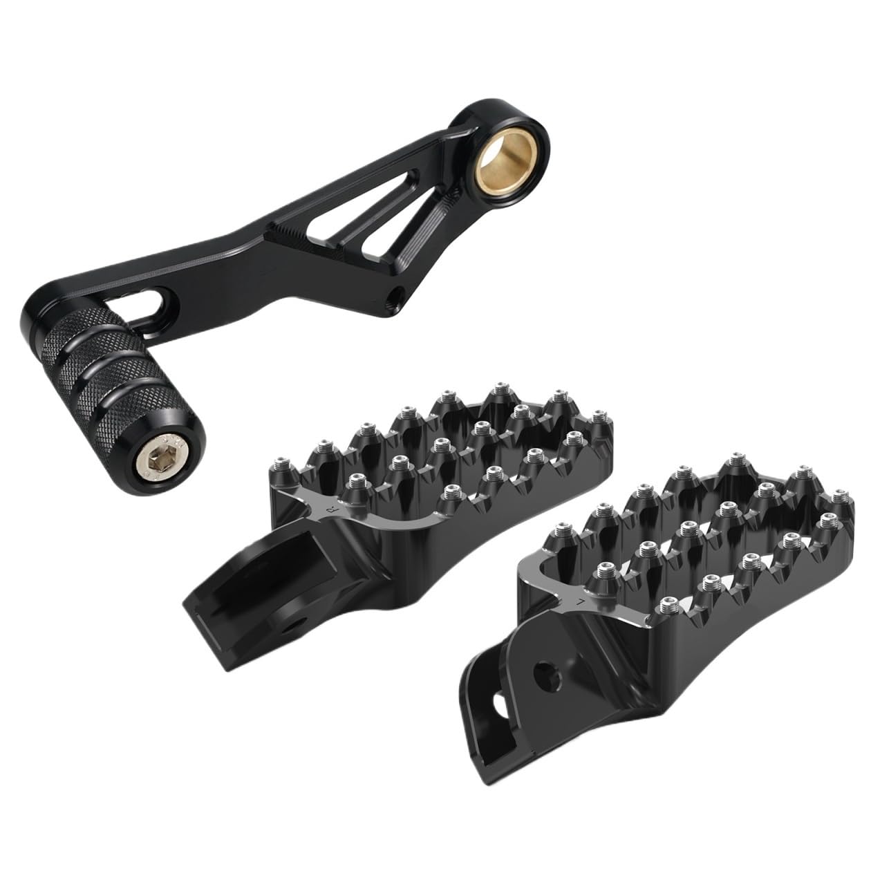 Gconla B-Bl Motorcycle Gear Shifter Lever For R1200gs R1250gs Motorcycle Footpegs Footrests Foot Brake Lever Gear Shift For R 1200Gs 2013-2018 For 2019-2022 2023