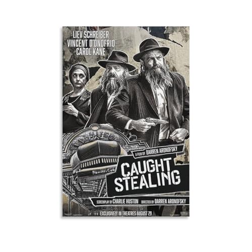 GENERIC 映画ポスター 窃盗犯が捕まる キャンバスアートポスター ウォールアート 絵画プリント モダンファミリーベッドルーム装飾 フレームなしスタイル 24x36インチ(60x90cm)
