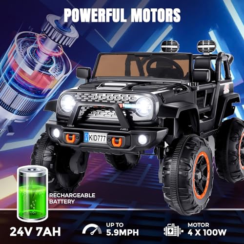 Hikole 2 Seater Ride On Toys Car For Big Kids thumb #3