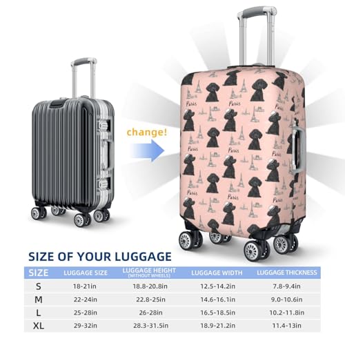 Luggage Cover Protector - Cute Teddy Print Fit 29-32 Inch Suitcase Covers for Luggage2