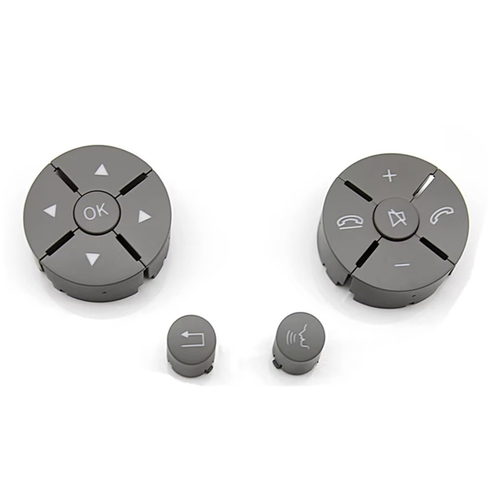 Cache-Bouton de Commande au Volant Mercedes W204 Confort de Conduite Gris - 7