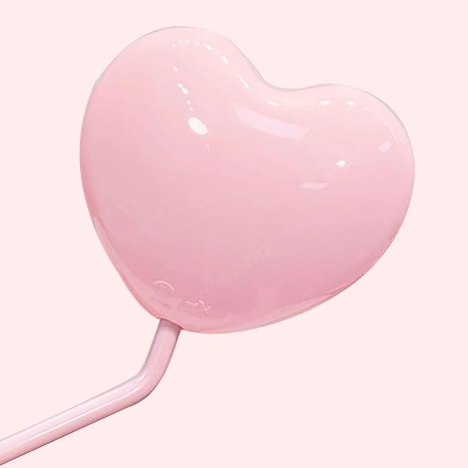 Coppia di Specchietti Retrovisori Universali per a Forma di Cuore Materiale Leggero Angoli Regolabili Adatti per Motocicli Biciclette, Rosa