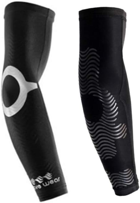 nobrand WAVEWEAR Elbow Sleeve E1 Single Kinisiology Sports Adhesive Silicone Taping Elbow Guard Protector 1 Pair : Sports & Outdoors