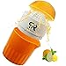 Manual Lid Rotation Citrus Juicer, Lemon, Orange, Tangerine & Lime Juice Squeezer: Press & Squeeze Fruits Easily! Professional Portable Presser w/ Pulp Filter & Cup, Squeezing Plastic Kitchen Tool