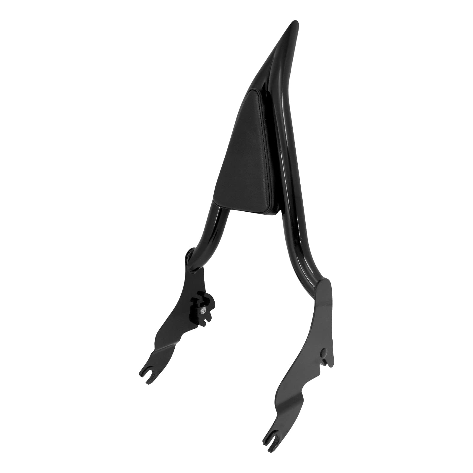 motorcycle detachable passenger backrest rear sissy bar with cushion pad fit for harley touring road king street glide electra glide road glide flhr flhx flht fltr 2009-2022 16inch black