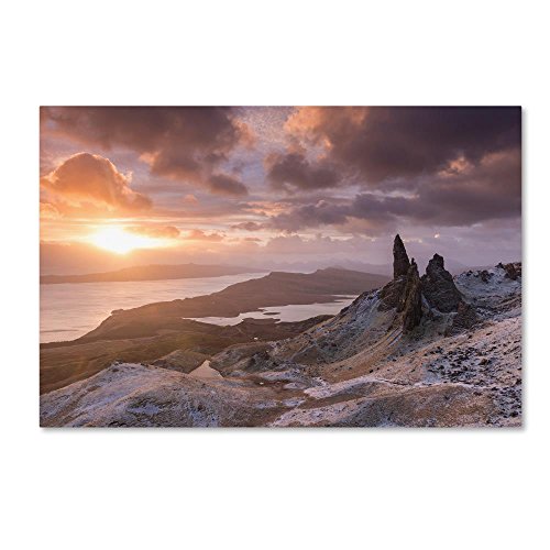 Breaking the Chill by Adam Burton, 12x19-Inch Canvas Wall Art