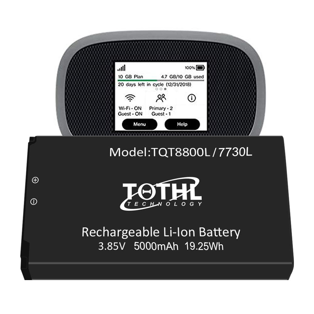 MiFi 8800L/7730L Battery,[5000mAh] Upgraded 2025 New Replacment Battery for Novatel Verizon Jetpack MiFi 8800L 7730L
