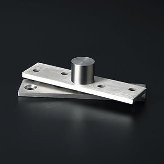 TamBee T&B 360 Degree Door Pivot Hinge Stainless Steel Brushed Finish Hardware 2 Pcs (100mm)
