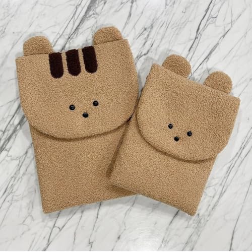 Funda Puffy Y2K Cutecore para Laptop 13-14 Inch Khaki miniatura 5