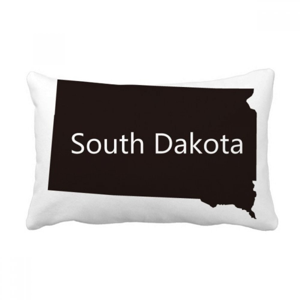 Coussin lombaire carte Dakota du Sud contre le mal de dos sur le canapé