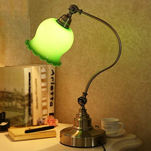 Preisvergleich Produktbild DSJ Tischlampe Schlafzimmer Schlafzimmer Nachttischlampe Antik Kreative Bank Tischlampe Klassische Kupfer Lampe