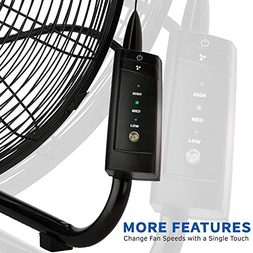 Lasko Stanley Max Performance High Velocity Floor Fan 1-Pack 655650