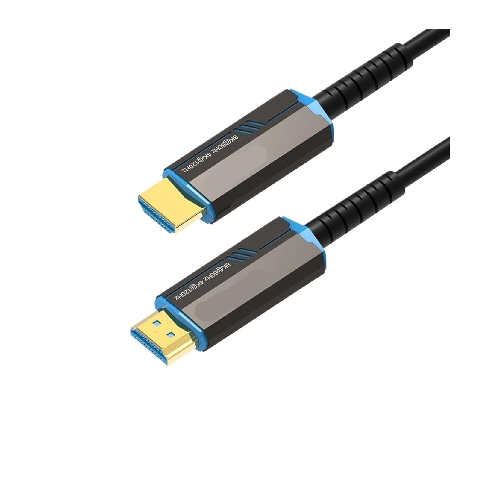 Câble Fiber Optique 2.1 Compatible HDMI 8K, 60Hz 4K 120Hz, Ultra Haute Vitesse 48Gbps HDR EARC HDCP For Boîtier TV HD, Projecteur D'ordinateur(8k-04-01-728,2m)