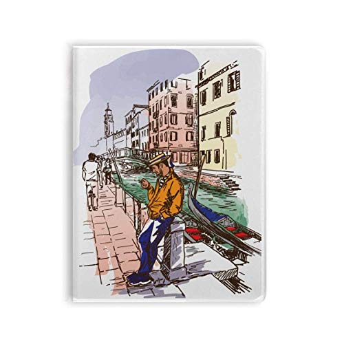 Carnet de notes Venise Italie de qualité supérieure avec couverture souple et papier velouté