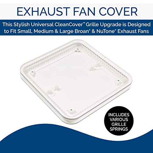 Broan-Nutone Fg701S Universal Cleancover Bathroom Exhaust Upgrade Grille Cover, White Bath Fan #TOP2