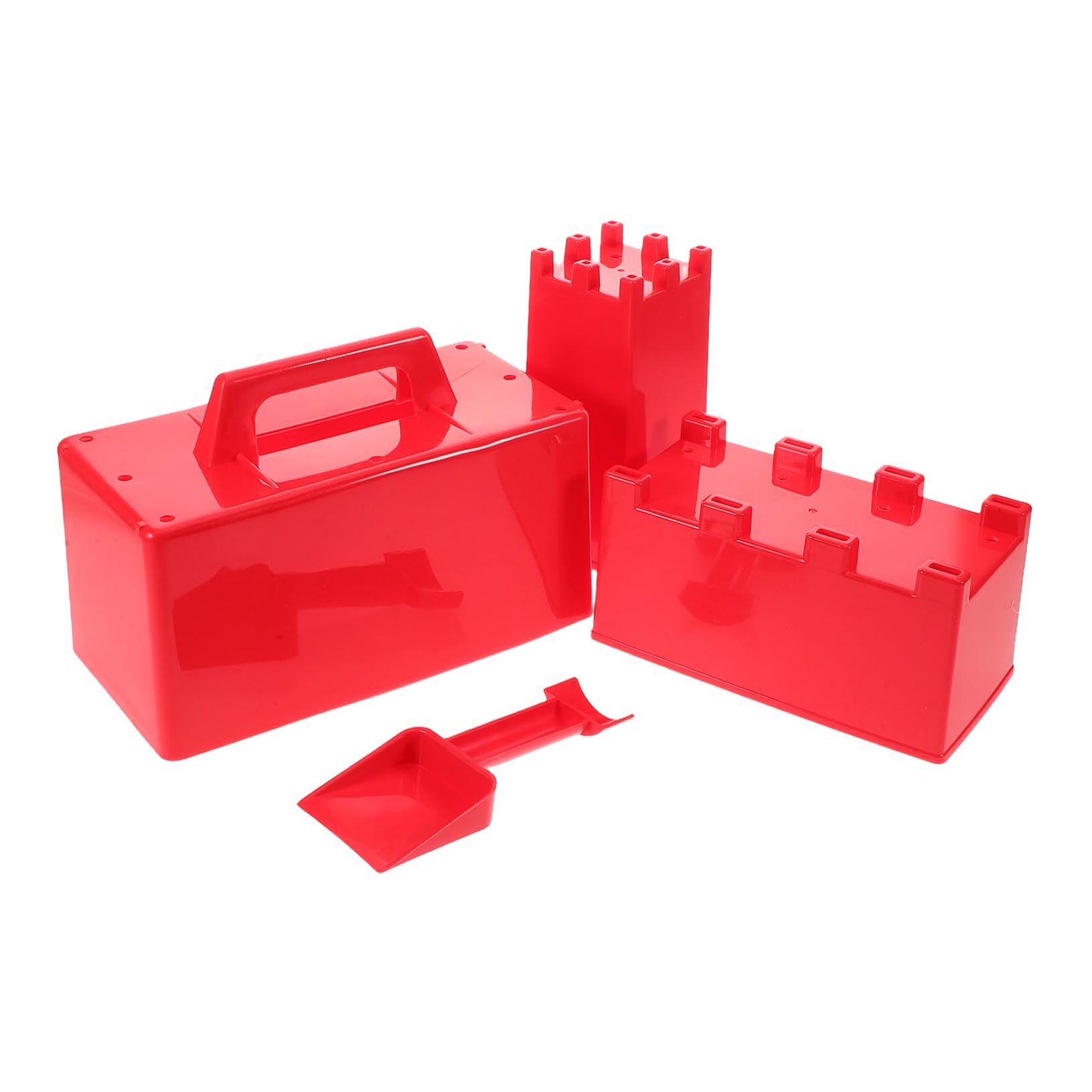 ERINGOGO Juego de Juguetes de Nieve para Niños Molde de Castillo y Pala de Plástico Resistente al Frío para Exteriores en Invierno y Construcción de Arena