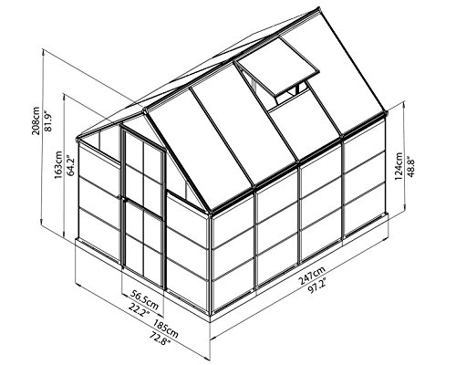 Canopia by Palram Serre de Jardin Hybrid 4.6m² (Verte...