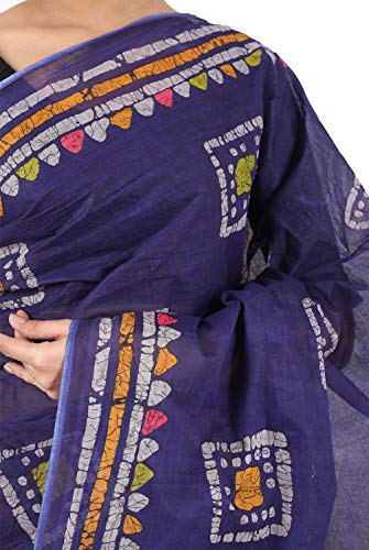 Image of TAMAIRA FASHION Mulmul Pure Cotton Saree For Woman Batik Printed |Office Wear Daily Wear Sarees For Women Without Blouse Piece(Available in 9 Colours)
