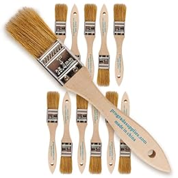 Pro Grade 1" Chip Brushes, Disposable Paint Brushes, for Touch Up, 12 Pack