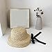 Generic Women Floppy Sun Hats with Ribbon Fashionable Summer Wide Brim Cap Beach Woven 𝐒traw Hat Travel (Beige, One Size)