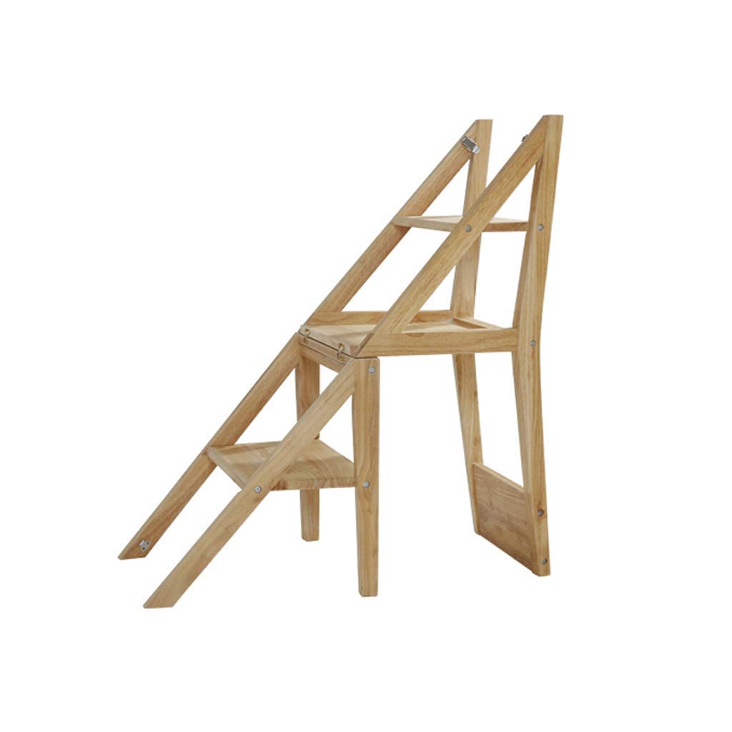 Tabouret d'escalade escabeau bois 3 couches et chaise pliante moderne