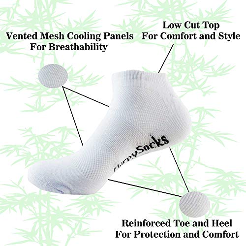 Image of BambooMN Men and Women's Rayon from Bamboo Low Cut Ankle Socks for Sports, Work and Everyday Wear - 4 Pairs - Unisex Sizing