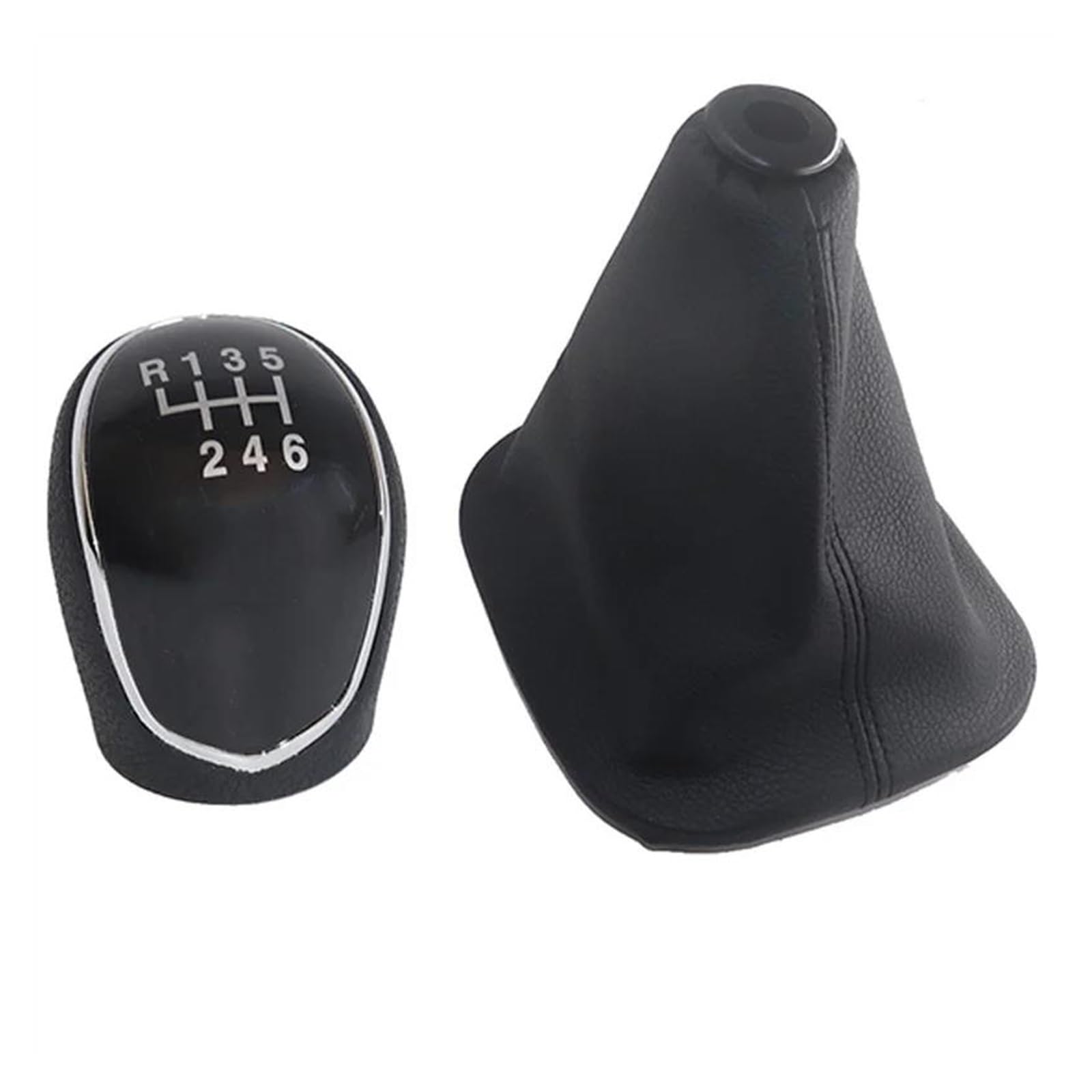 Cavinbdz Pair Black For Hyundai Ix35 2009-2015 Manual Gear Shift Knob Leather Gaiter Boot Cover Lever Shifter Handle Stick Boot Gaitor(Pair Black)
