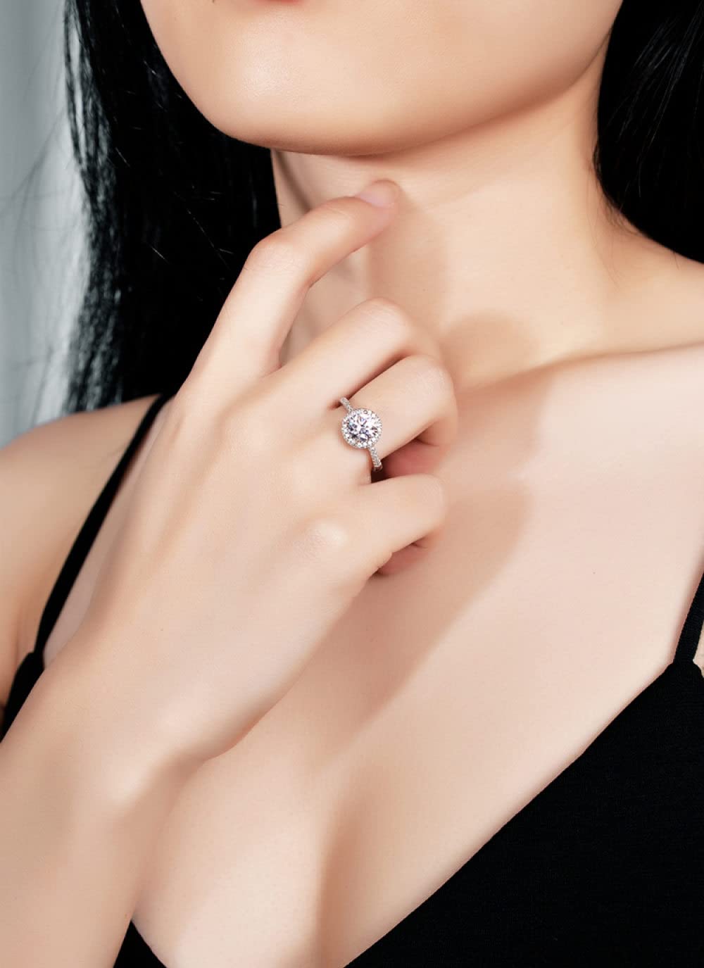 Anello Donna Unoaerre Argento 925 Zirconi Bianchi e Rosa di Francia 61 – gioielleriaremida