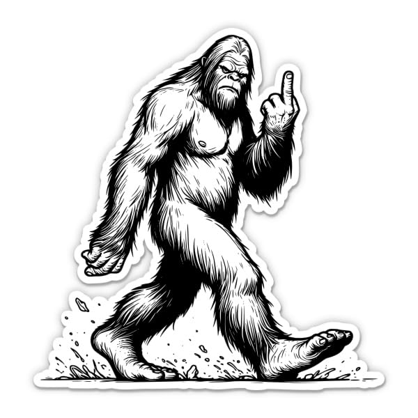 Bigfoot Funny Sticker - for Water Bottle Phone Car Tumbler Laptop - Sasquatch Decal - Waterproof Vinyl - 3"