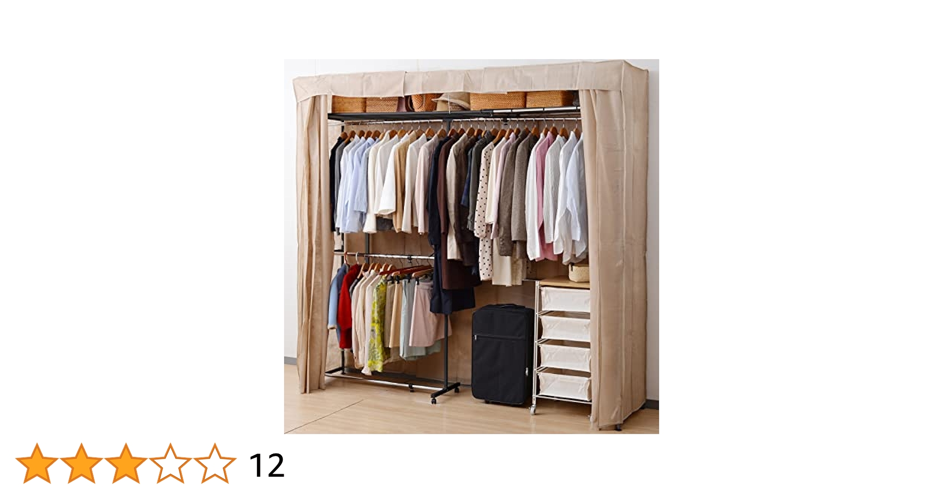 ワードローブ Amazon｜山善(YAMAZEN) ハンガーラック (ワードローブ) 服