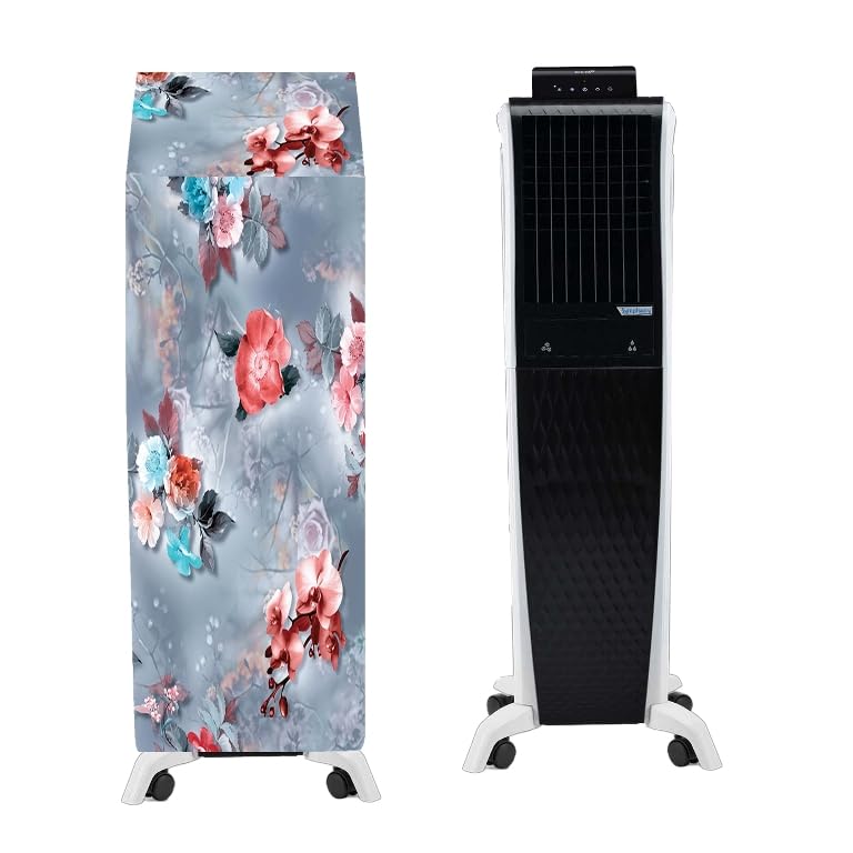 Image of Cooler Cover Compatible for Symphony Diet 3D 55i+ 55-Litres Air Cooler Waterproof, Dustproof, Size (HxWxD) 134.62X41.91X48.26 Cm, Grey.