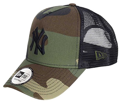 New Era Camo Team Trucker Adjustable Cap NY Yankees Camouflage, Size:ONE Size