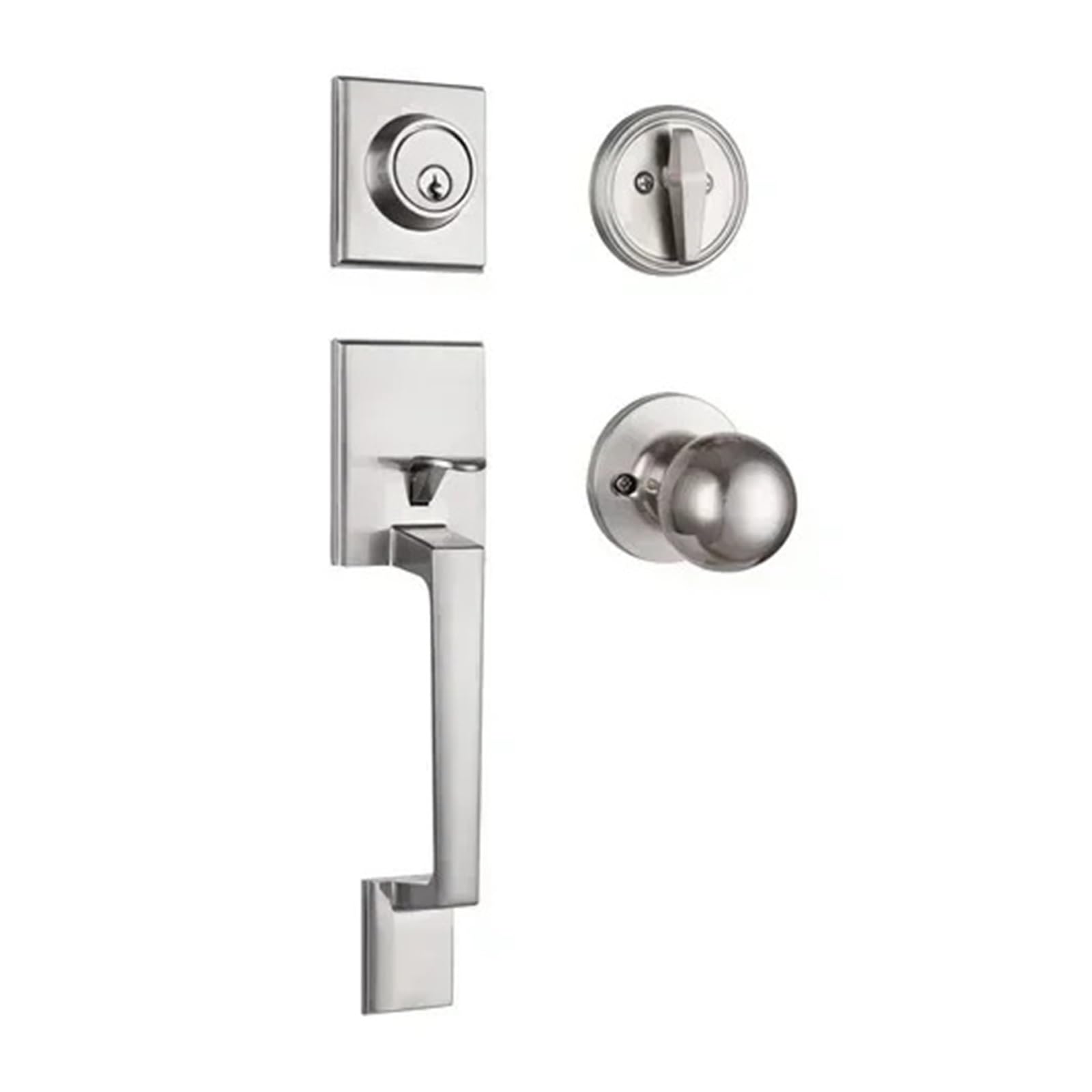 Sjloynwq B1 Zinc Alloy Door Lock Entrance Handle With Key