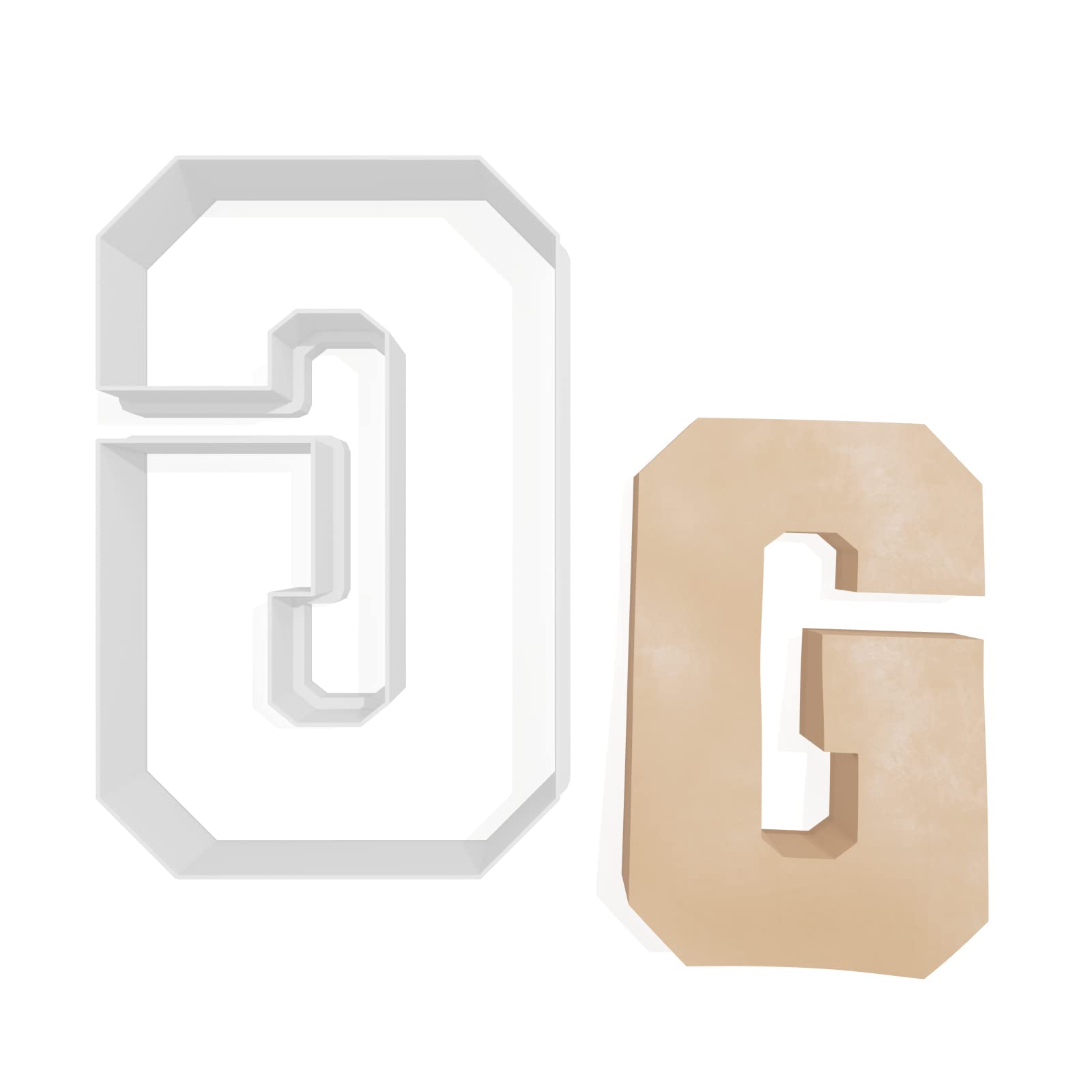 Varsity Letter G Cookie Cutter - 3 Sizes