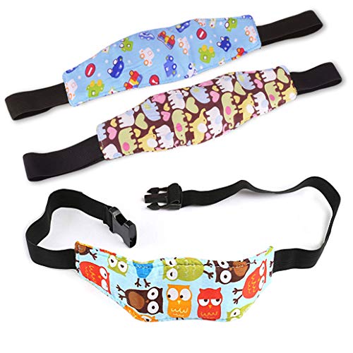 Silingsan 3PCS Réglable Tête Fixation Holder Pour Enfants, Ceinture Sécurité Sièges Auto Voiture, Siège de Sécurité de Voiture pour les Tête des enfants, Protéger Cou/Epaules