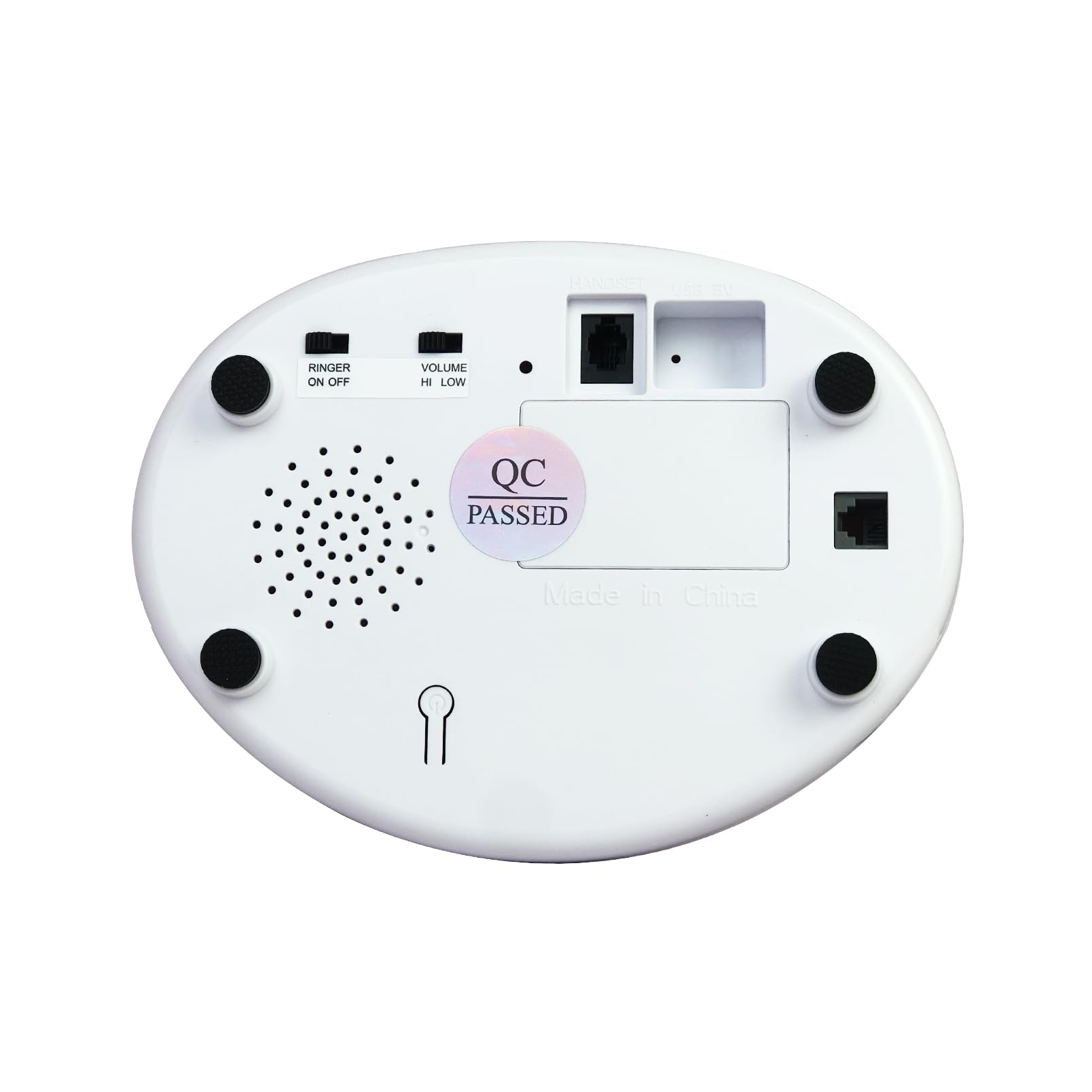 Telefono fisso con filo retrò, TelPal bianco, classico, vintage, stile vintage, per casa e ufficio, telefono antico con cavo, regalo per anziani