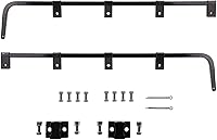 Vista 11 de Semi Trucks - Juego de perchas de barro de lujo – Longitud: 30.25 pulgadas – Perchas tipo barra cuadrada – con todos los soportes de montaje