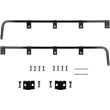 Mud Flap Hangers for Semi Trucks, Length 30.25", 0.640" Bar Type Square Steel - 1 Pair of Heavy Duty Semi Truck Mud Flap Hangers, All Hardware Included