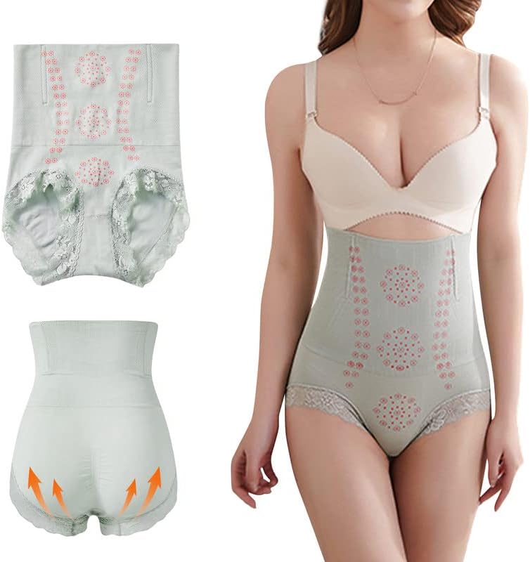 Body Shaper Fiber Restoration Shaper Elastic Waist Tightening Body Shapewear Tummy Control Pants for Women