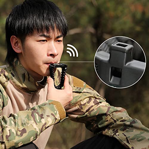 ABDA Paracord Armband,2 Stück Survival Armband,mit Feuerzeug, Kompass, Klinge, Pfeife, Schnalle, geeignet für Outdoor-Aktivitäten wie Wandern, Camping, Bergsteigen, Notruf usw.