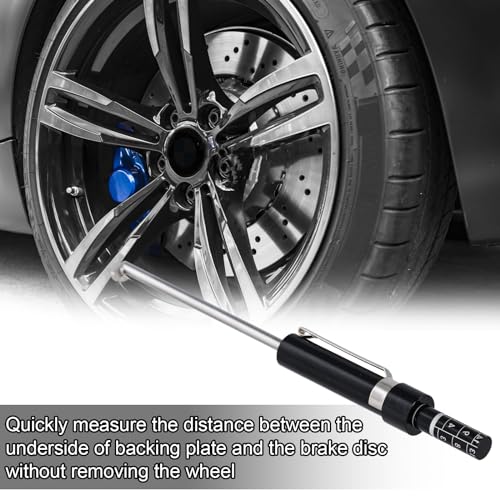 Image of NQEUEPN 2pcs Car Brake Pad Thickness Gauge, Brake Measuring Tool with Scale | Brake Pad Gauge Brake Pad Tester Brake Shoe Gauge for Internal External Brake Pads Measurement
