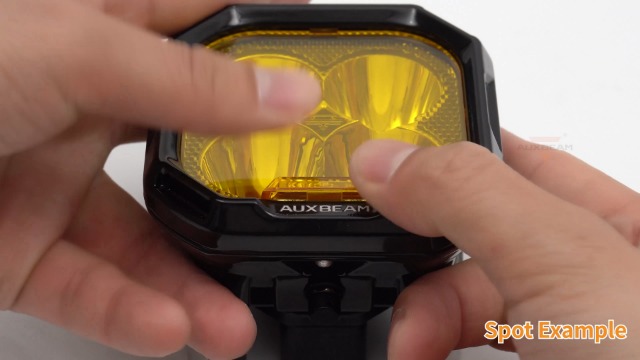 Image of Auxbeam Color Play Series 3 inch Offroad Light Pods Protective Covers, 2-Pack | Black Lens Covers, Snap-On Design, Street Road Compliant, Light Bar Protector, Cube Off-Road Lights Shield, Lamp Protection