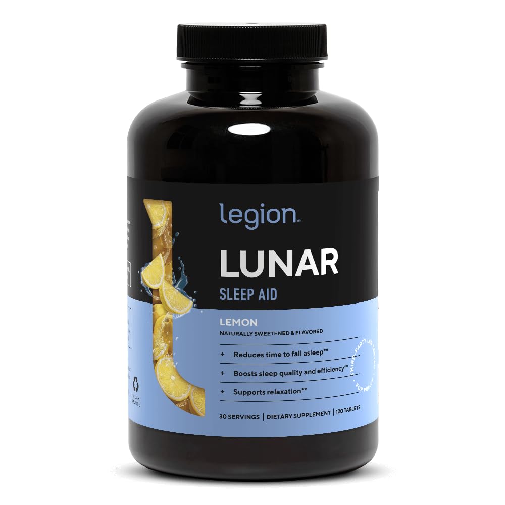 Amazon.com: LEGION Lunar Natural Sleep Aid Chewable Tablets with