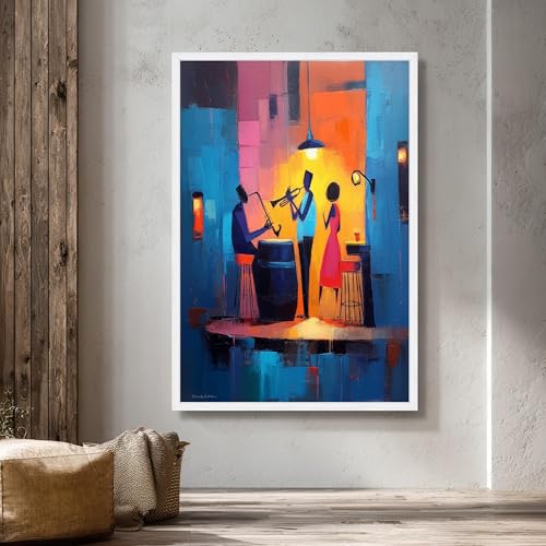 Tableaux sur toile musique déco murale salon sans cadre 50x70 - 2